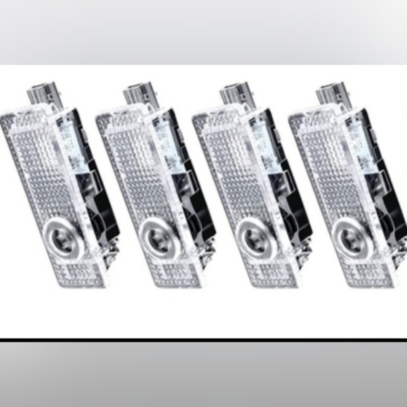 4 new BMW projector LED door flood lights.  Other styles of BMW available - Picture 2 of 3